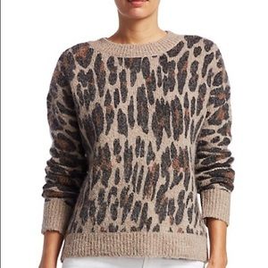 - Rails Lana Leopard Print Sweater size small